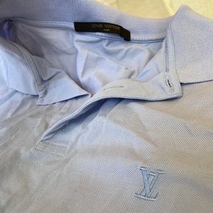 Men Louis Vuitton authentic t shirt polo purple, super quality Used, but good